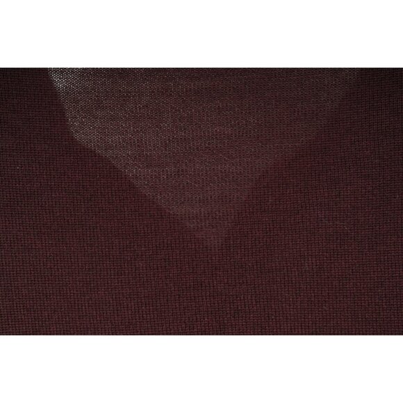 Bottega Veneta Men Long Sleeve Polo Sweater Size Large IT 50 Burgundy Red Wool - Picture 7 of 11